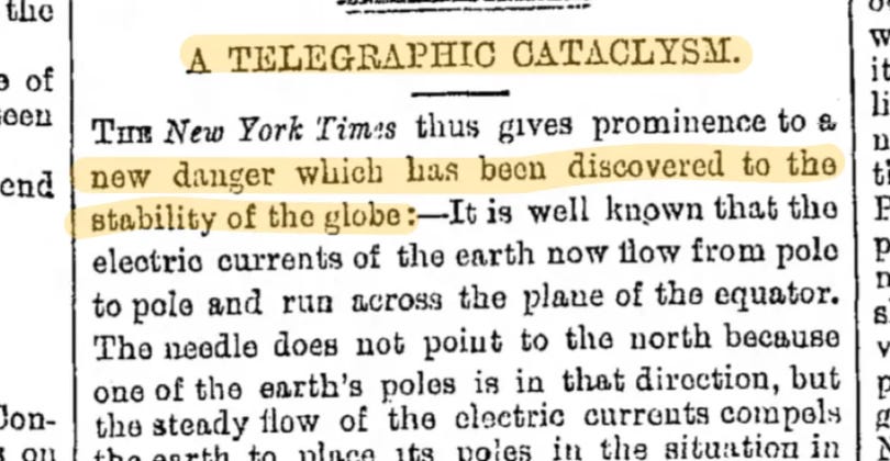 Telegraph Doomers of the 19th Century